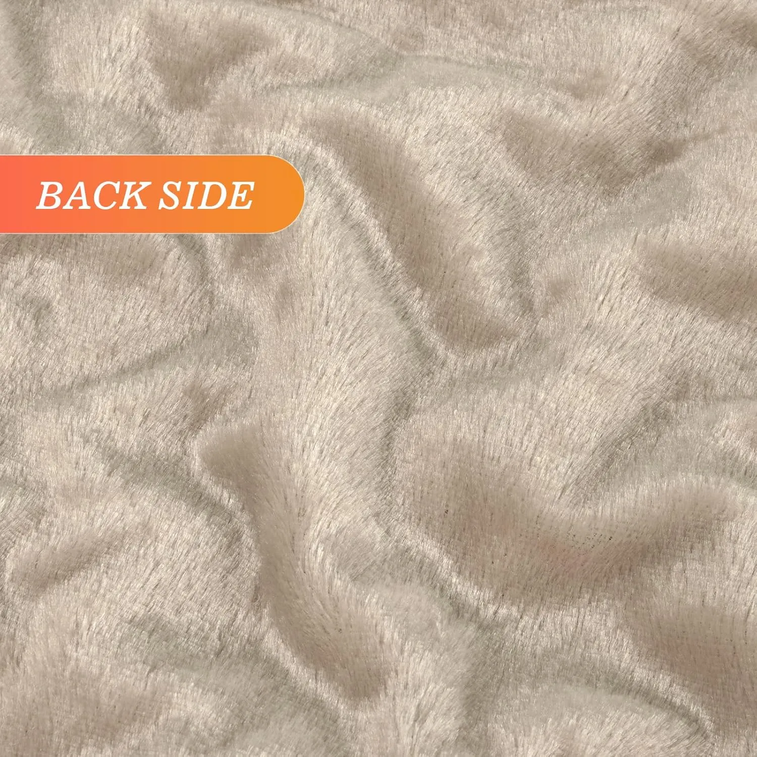 TOONOW Extra Soft Fuzzy Faux Fur Throw Blanket 50"x60", Reversible Lightweight Fluffy Cozy Plush Comfy Microfiber Fleece Decorative Shaggy Blanket for Couch Sofa Bed, Khaki