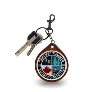 TORONTO PATCH EMBROIDERED KEYCHAIN
