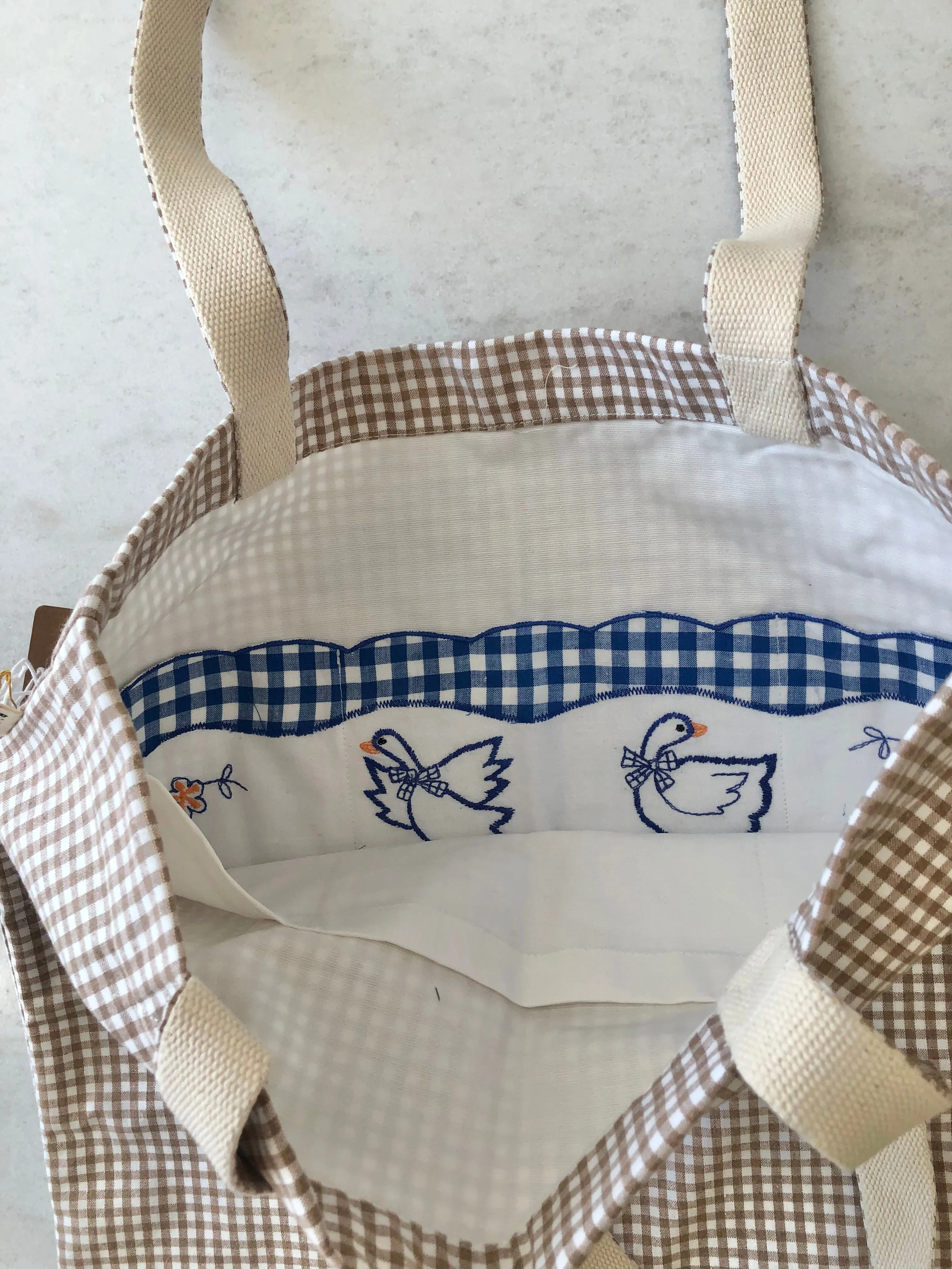 TOTE BAG GINGHAM Limited edition Interactive
