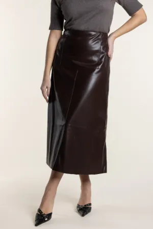 Two T's Faux Leather Skirt | Coco