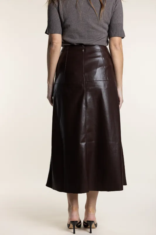 Two T's Faux Leather Skirt | Coco