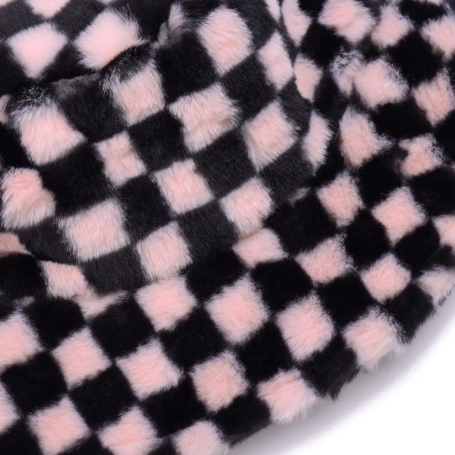 Umeepar Winter Faux Fur Fuzzy Bucket Hat Fluffy Warm Hat for Women Men