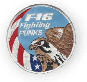 USAF Air Force 35th Fighter Squadron FS F-16 Swirl Fighting Punks Patch