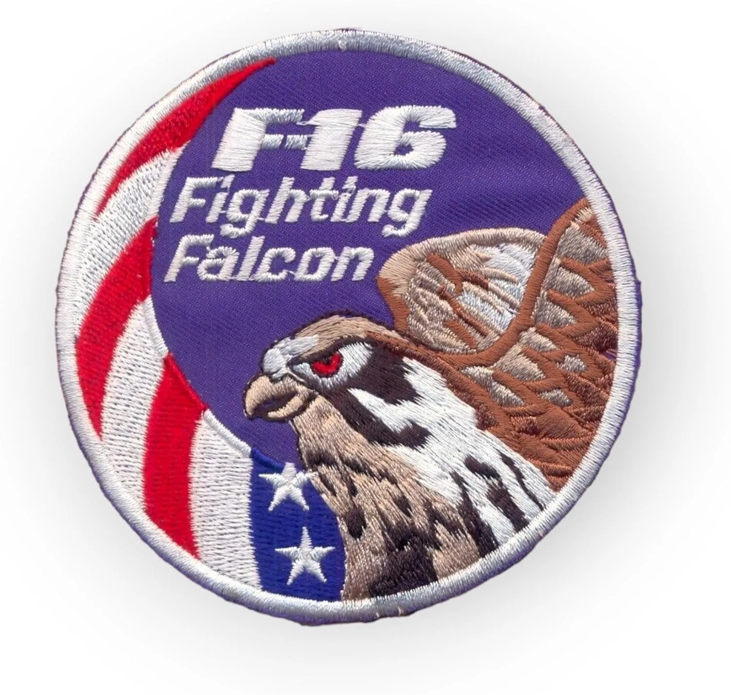USAF Air Force F-16 Fighting Falcon Swirl USA 3.75" Patch c/e