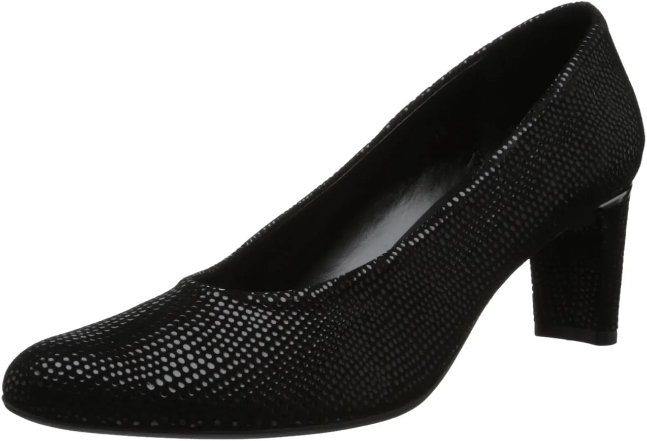 VANELi Womens Dayle Glitter Round Toe Block Pumps Dress Casual Low Heel 1-2" - Blue