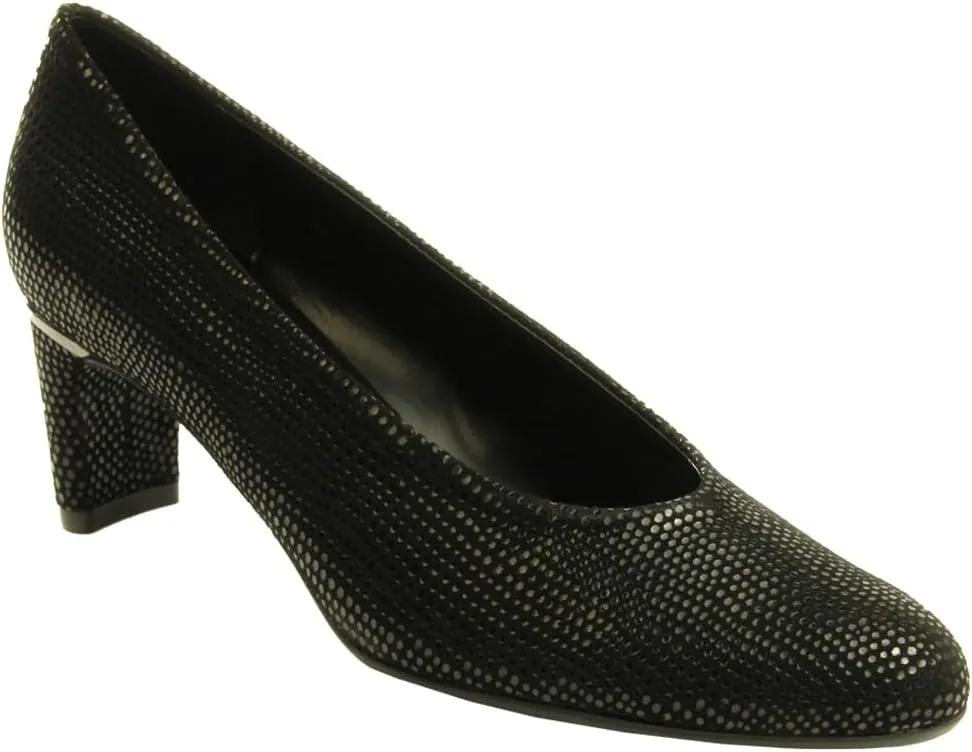 VANELi Womens Dayle Glitter Round Toe Block Pumps Dress Casual Low Heel 1-2" - Blue