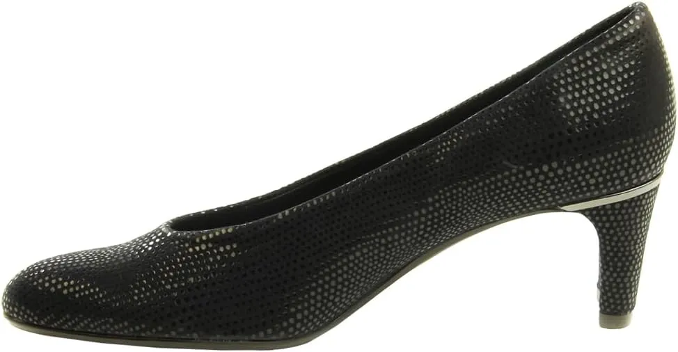 VANELi Womens Dayle Glitter Round Toe Block Pumps Dress Casual Low Heel 1-2" - Blue