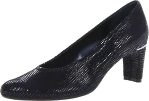 VANELi Womens Dayle Glitter Round Toe Block Pumps Dress Casual Low Heel 1-2" - Blue