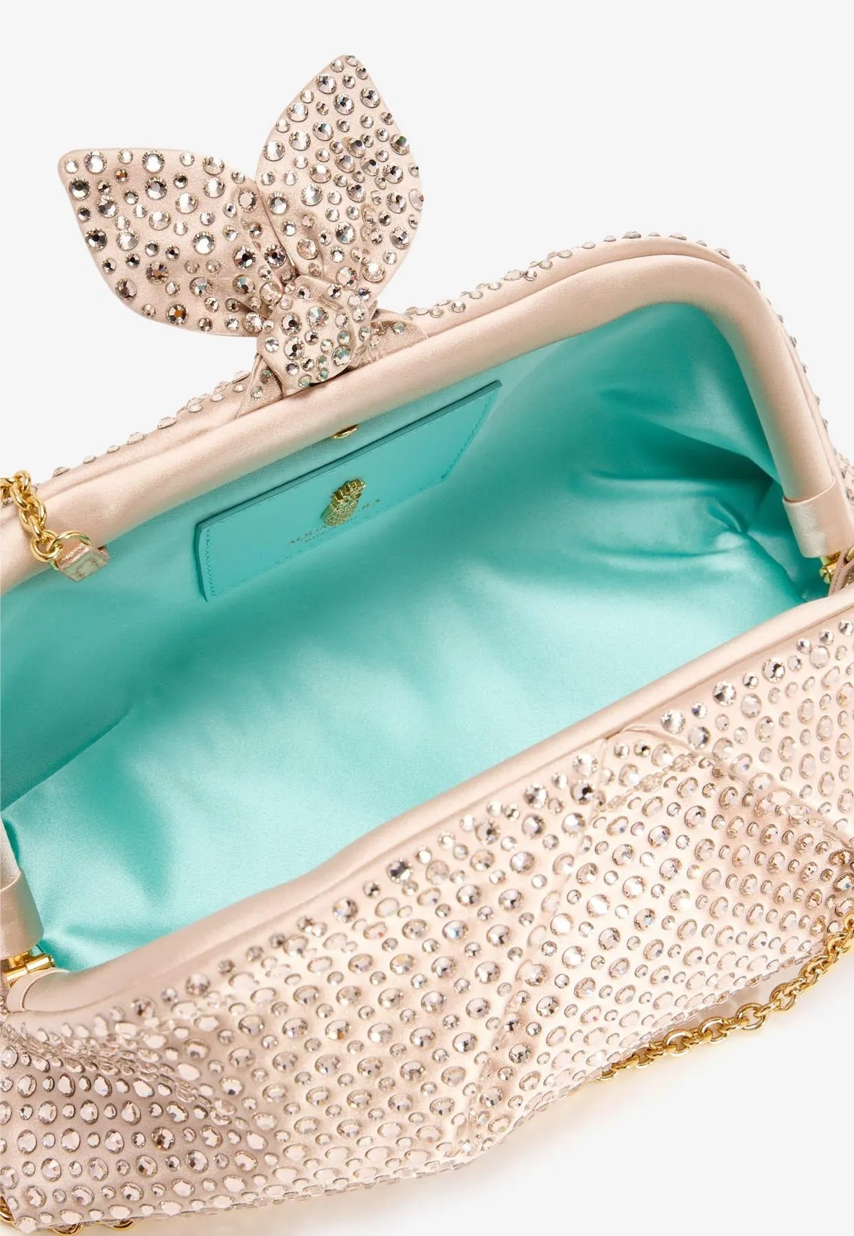 Very Bow Tie Crystal Clutch