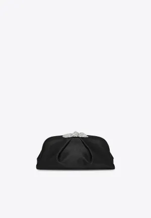 Very Bow Tie Crystal Clutch