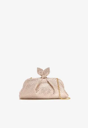 Very Bow Tie Crystal Clutch