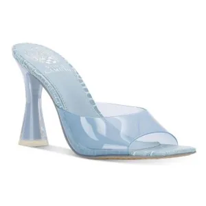 Vince Camuto Rendivi Square Toe Clear Embossed Slide Heels (W10)