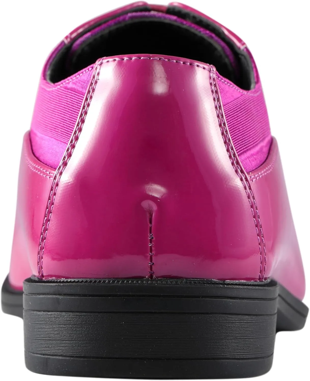 Viotti 179, Casual Dress Oxford Shoes for Men, Satin Striped Lace-Ups, Men's Business Casual Leather & Satin Shoe, for All Formal Occasions