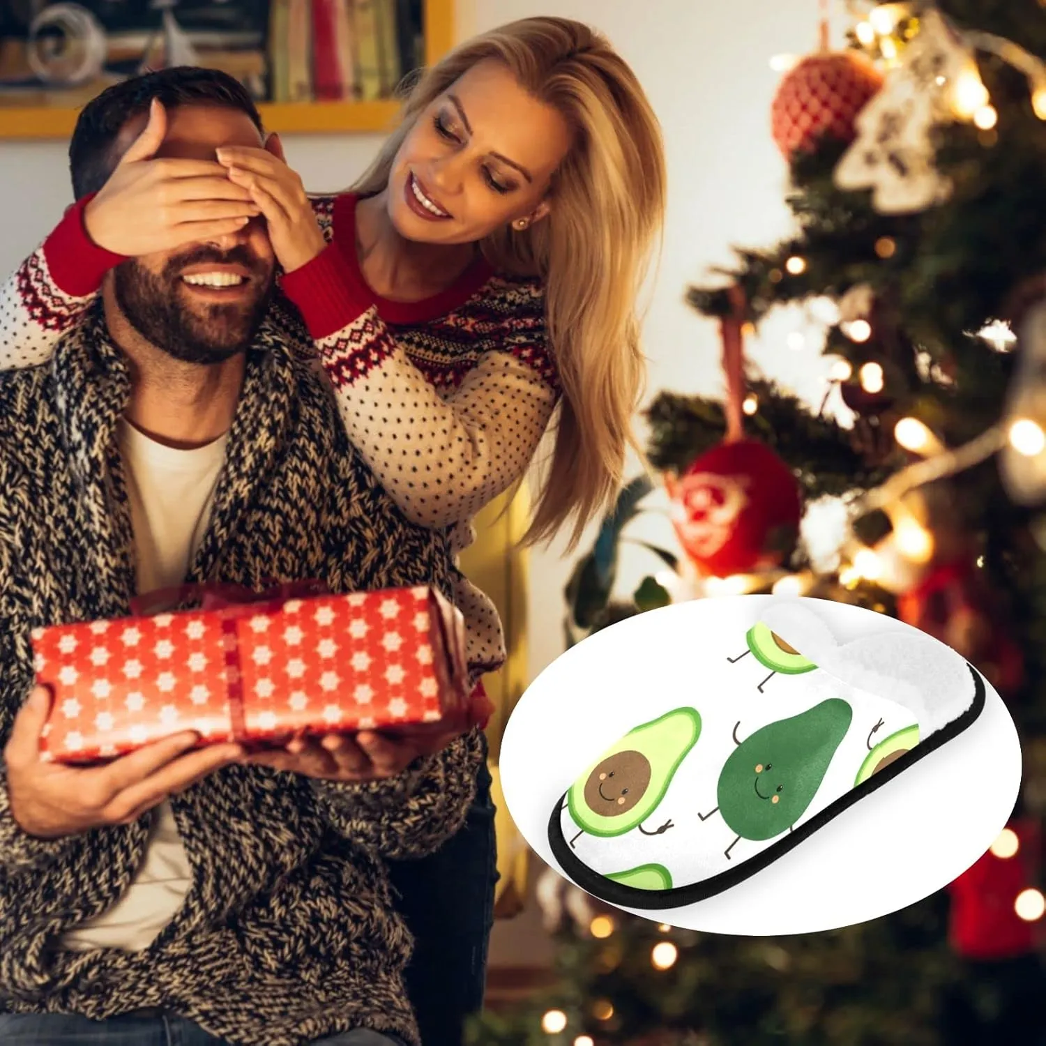Visesunny Modern Cute Funny House Slippers for Women Men - Unisex Indoor Outdoor