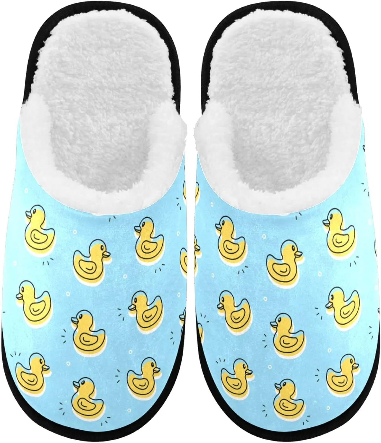 visesunny Slippers for Women Mens Winter Warm Memory Foam Cotton Home Slippers Soft Plush Fleece Slip on House Slippers for Girls Indoor Outdoor Shoes