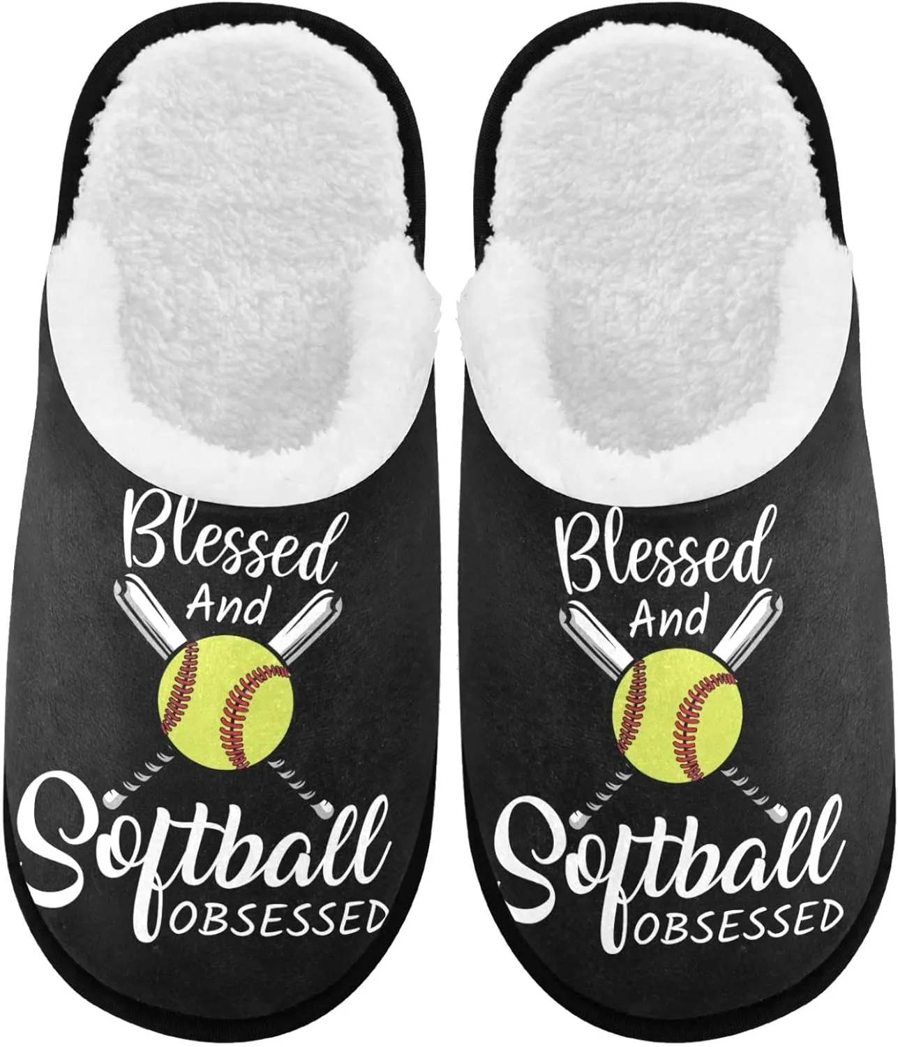 visesunny Slippers for Women Mens Winter Warm Memory Foam Cotton Home Slippers Soft Plush Fleece Slip on House Slippers for Girls Indoor Outdoor Shoes