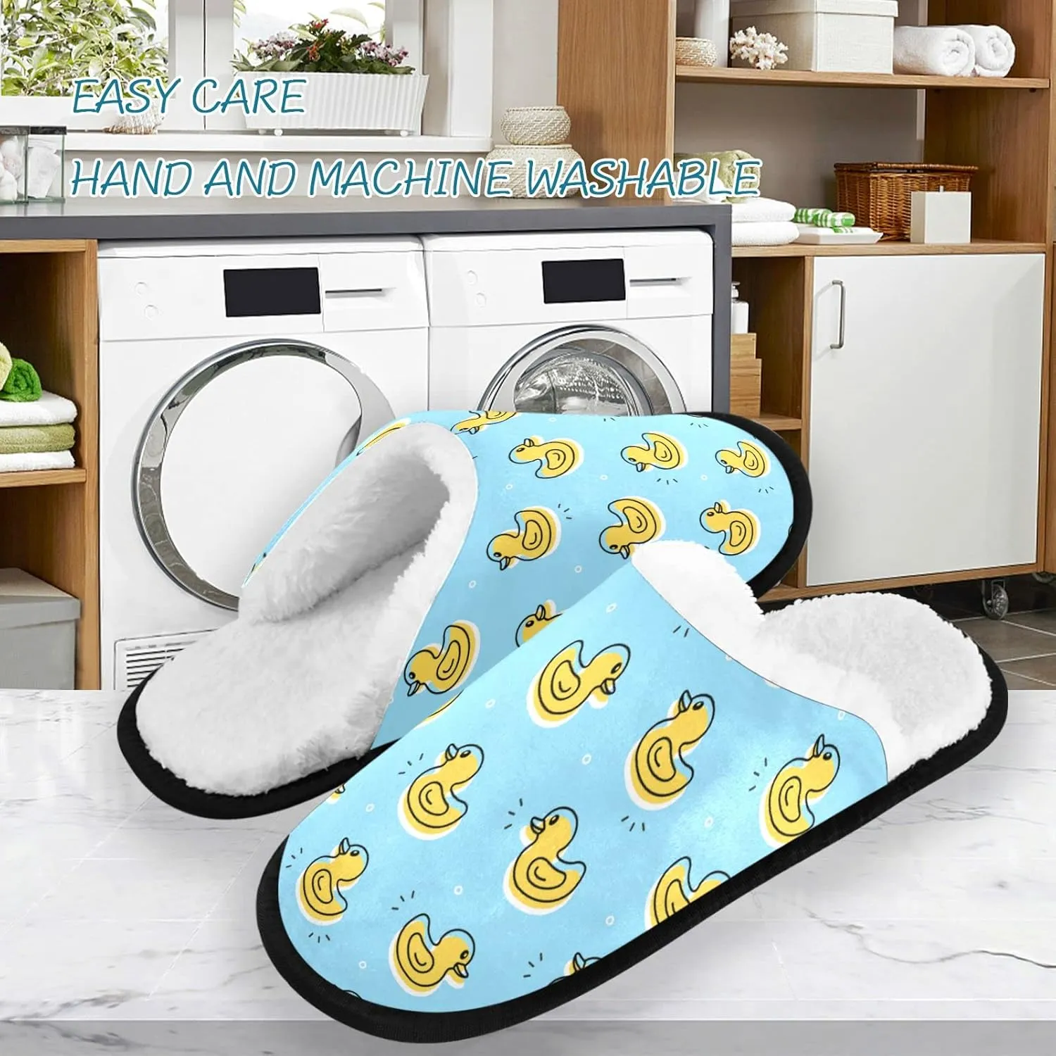 visesunny Slippers for Women Mens Winter Warm Memory Foam Cotton Home Slippers Soft Plush Fleece Slip on House Slippers for Girls Indoor Outdoor Shoes
