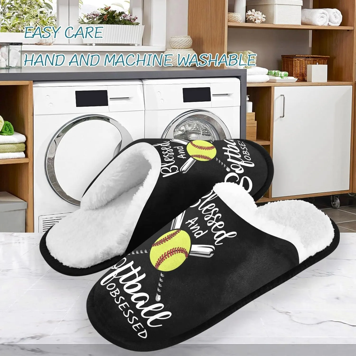 visesunny Slippers for Women Mens Winter Warm Memory Foam Cotton Home Slippers Soft Plush Fleece Slip on House Slippers for Girls Indoor Outdoor Shoes