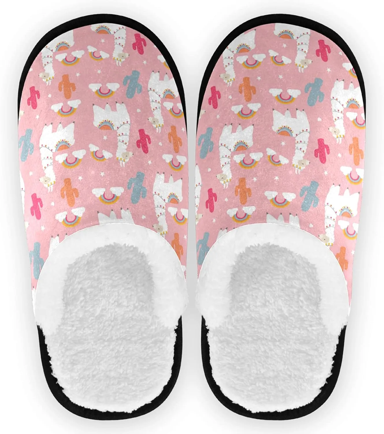 visesunny Slippers for Women Mens Winter Warm Memory Foam Cotton Home Slippers Women's House Slippers Bedroom Slippers Cozy Indoor Outdoor Shoes Unisex
