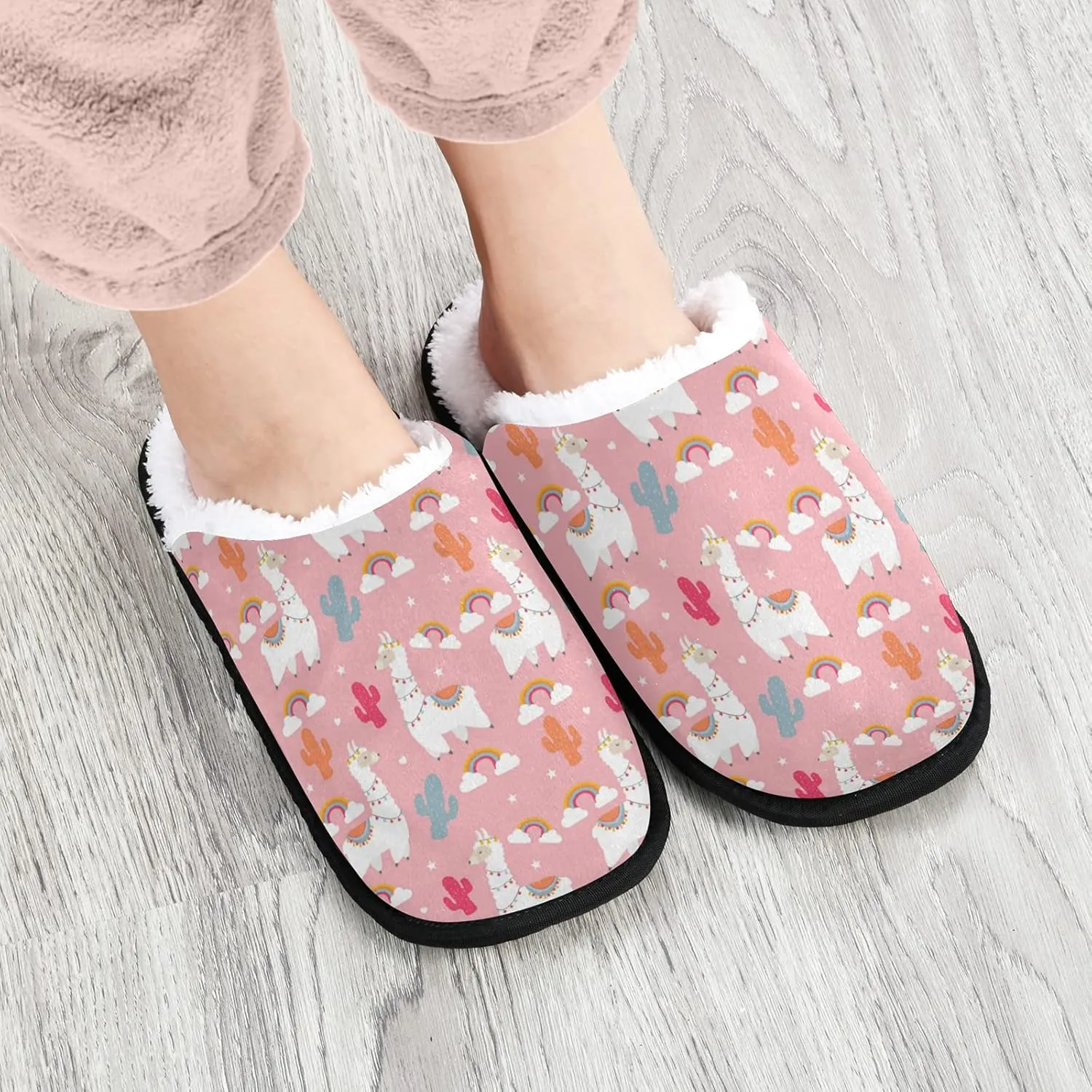 visesunny Slippers for Women Mens Winter Warm Memory Foam Cotton Home Slippers Women's House Slippers Bedroom Slippers Cozy Indoor Outdoor Shoes Unisex