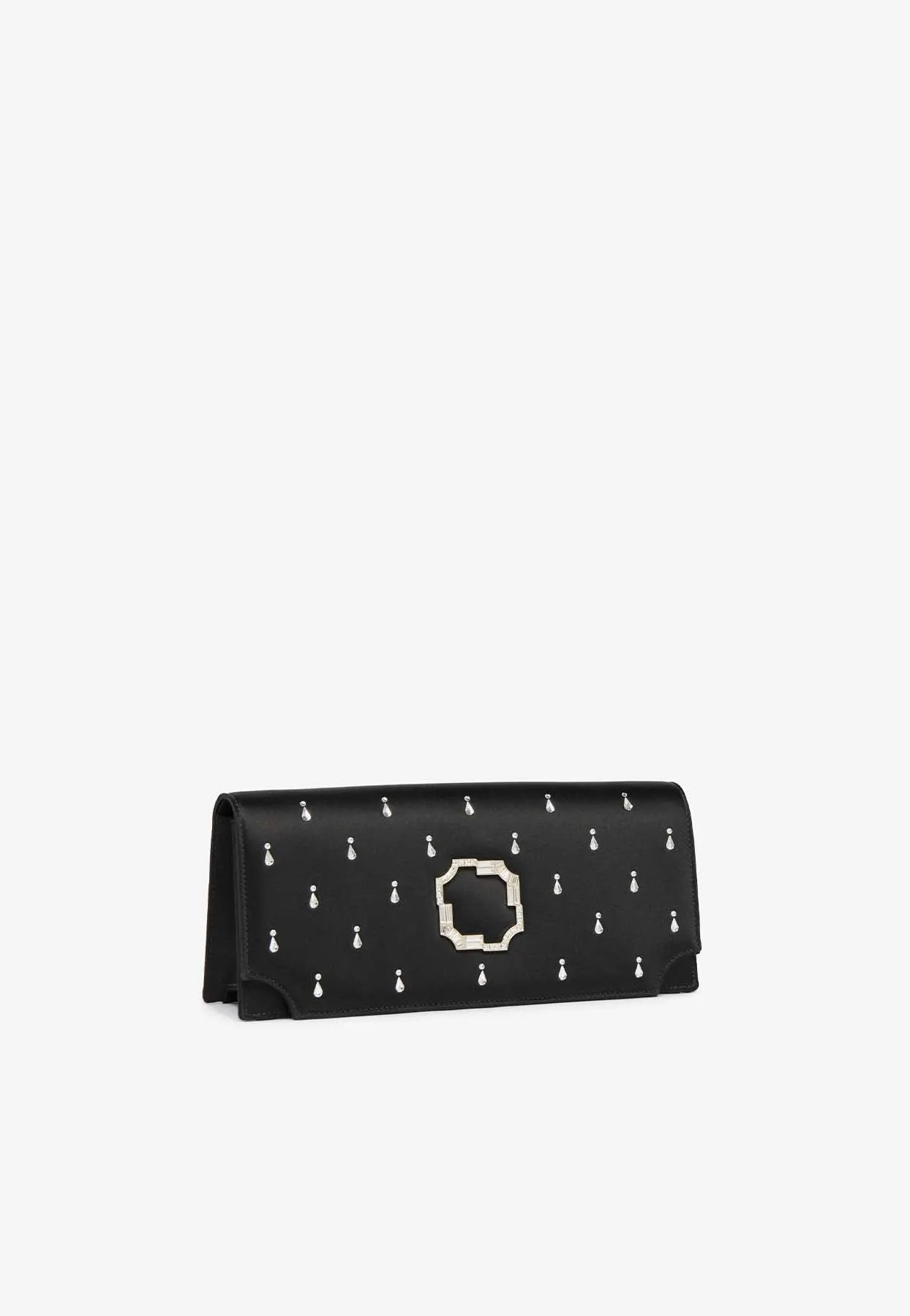 Vivien Satin Embellished Clutch Bag