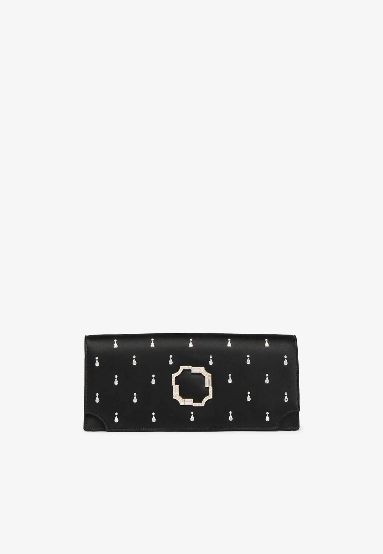 Vivien Satin Embellished Clutch Bag