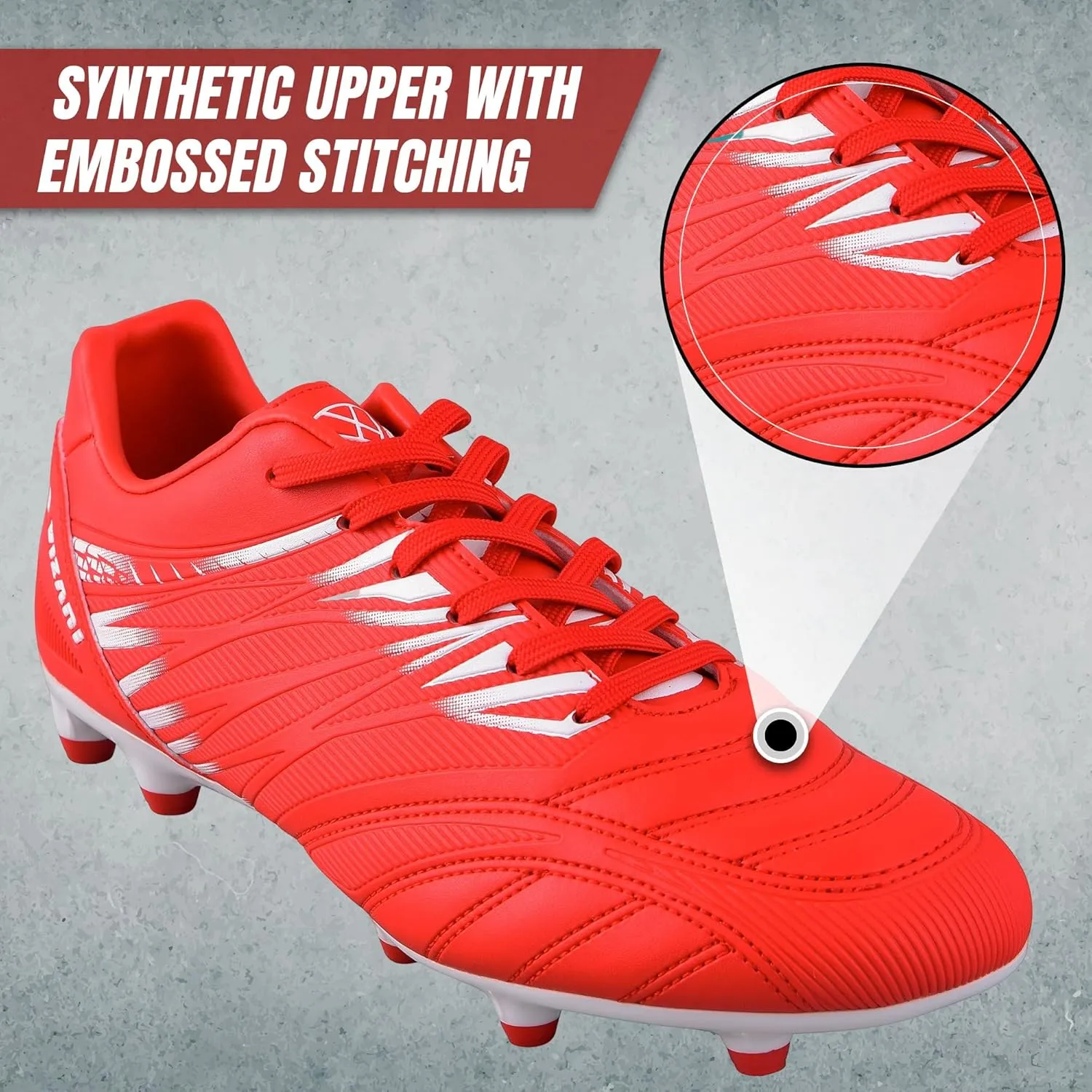 Vizari Valencia Firm Ground Soccer Cleats for Men & Women – Adult Football Shoes with Wide Fit, TPU Studs, Comfortable Design, Size 6.5 to 13 (Unisex)