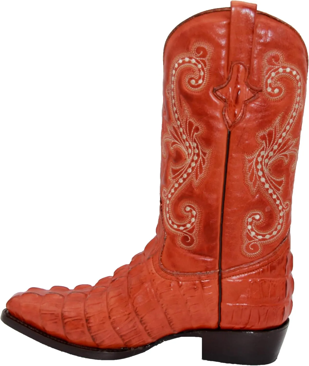 Western Shops Mens Crocodile Print Alligator Design Western Cowboy Boot