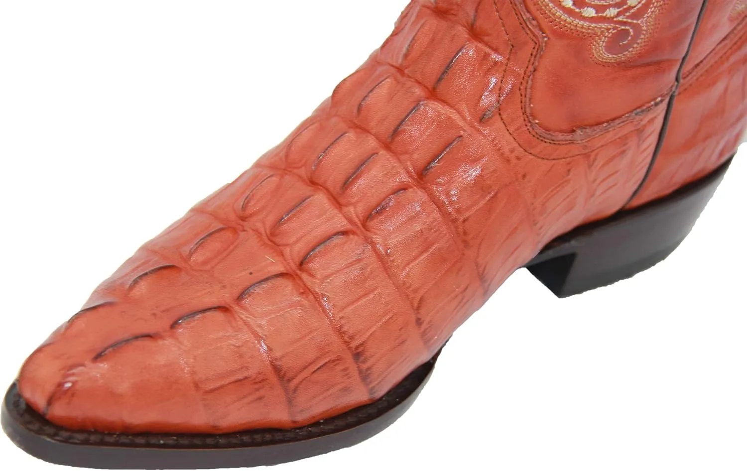 Western Shops Mens Crocodile Print Alligator Design Western Cowboy Boot