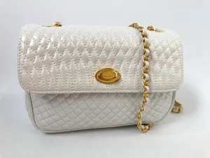 White Quilted Shoulder Bag