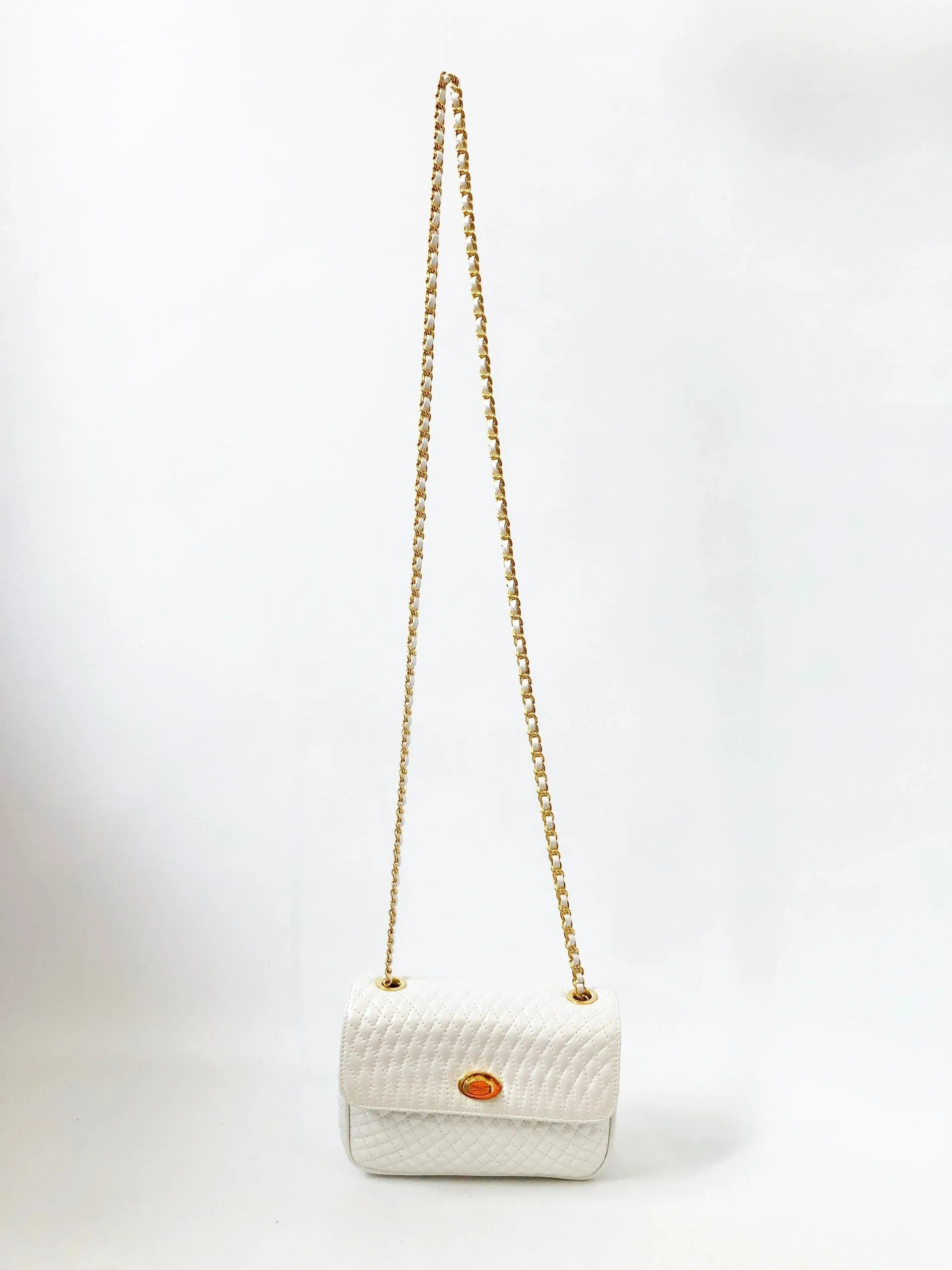White Quilted Shoulder Bag