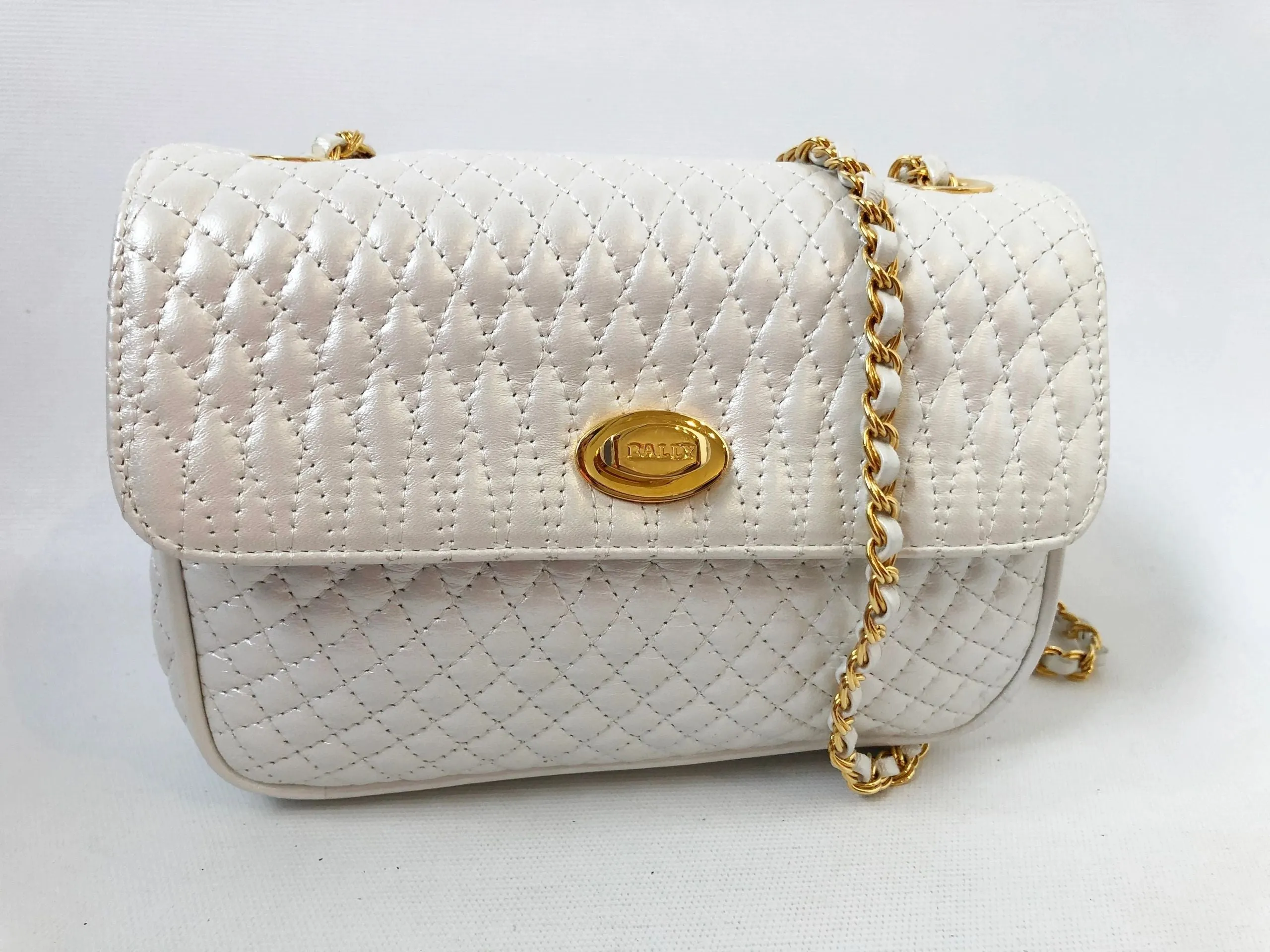 White Quilted Shoulder Bag