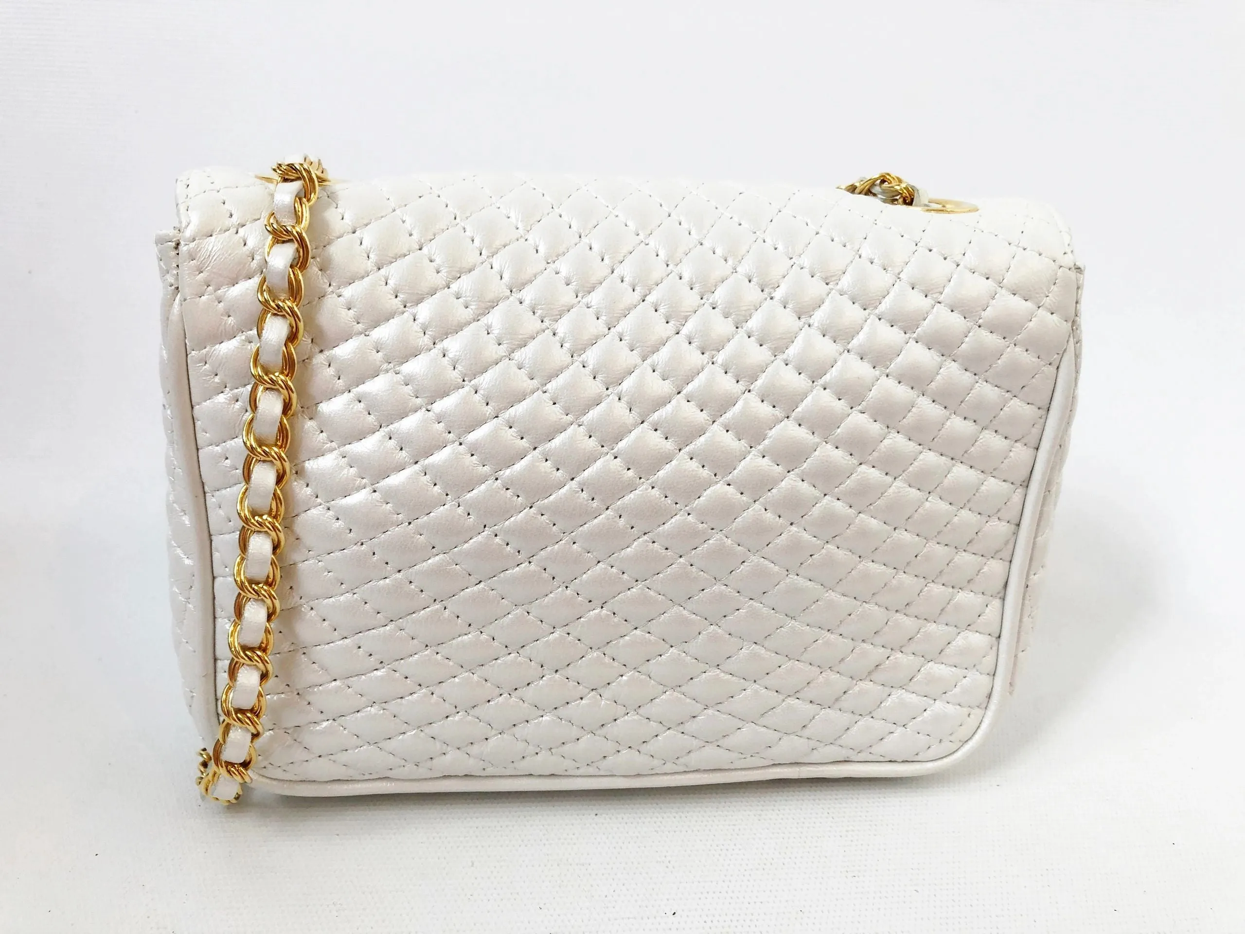 White Quilted Shoulder Bag