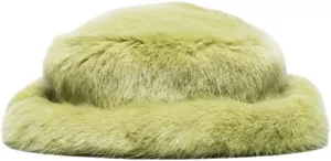 Winter Faux Fur Bucket Hats for Women Warm Plush Fisherman Hat Fuzzy Fluffy Cap Outdoor Stylish Panama Caps