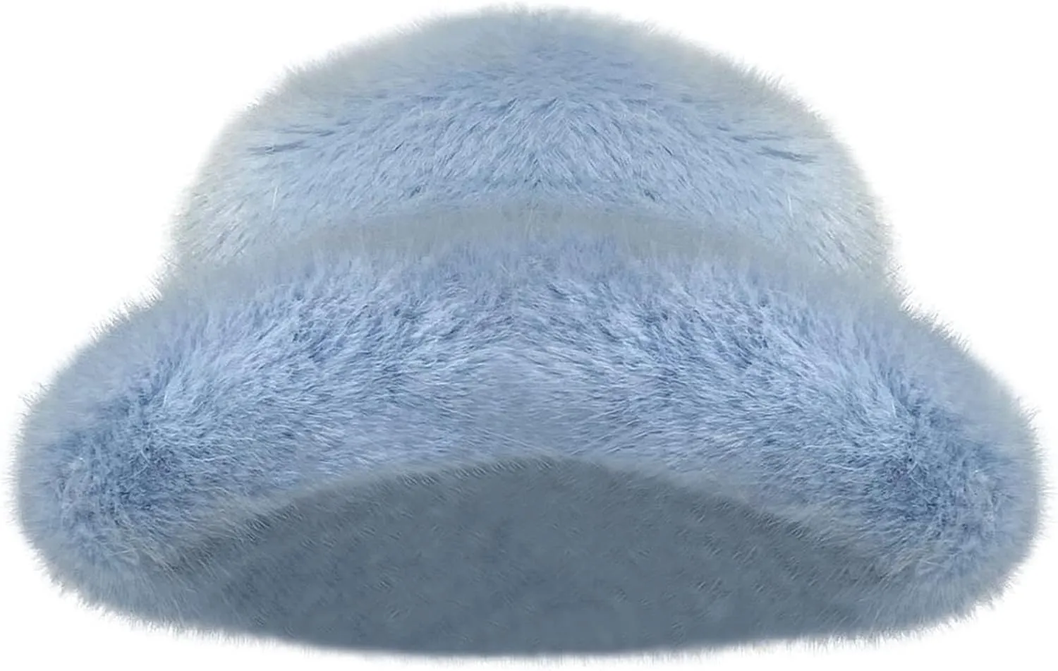 Winter Faux Fur Bucket Hats for Women Warm Plush Fisherman Hat Fuzzy Fluffy Cap Outdoor Stylish Panama Caps