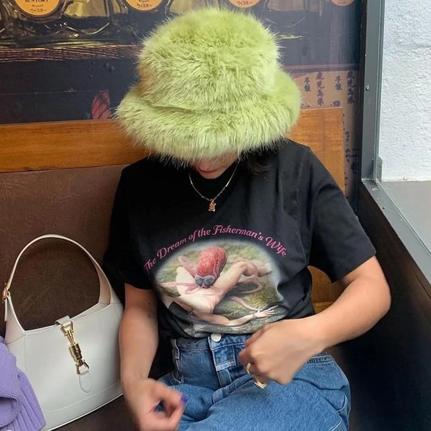 Winter Faux Fur Bucket Hats for Women Warm Plush Fisherman Hat Fuzzy Fluffy Cap Outdoor Stylish Panama Caps