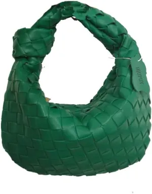 Women Fashion Designer Ladies Green Bag Bucket Purse Faux Leather