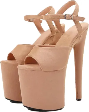 Women's 20cm/8" Queen Sandals - Sexy Pole Dance Nightclub Stiletto Shoes
