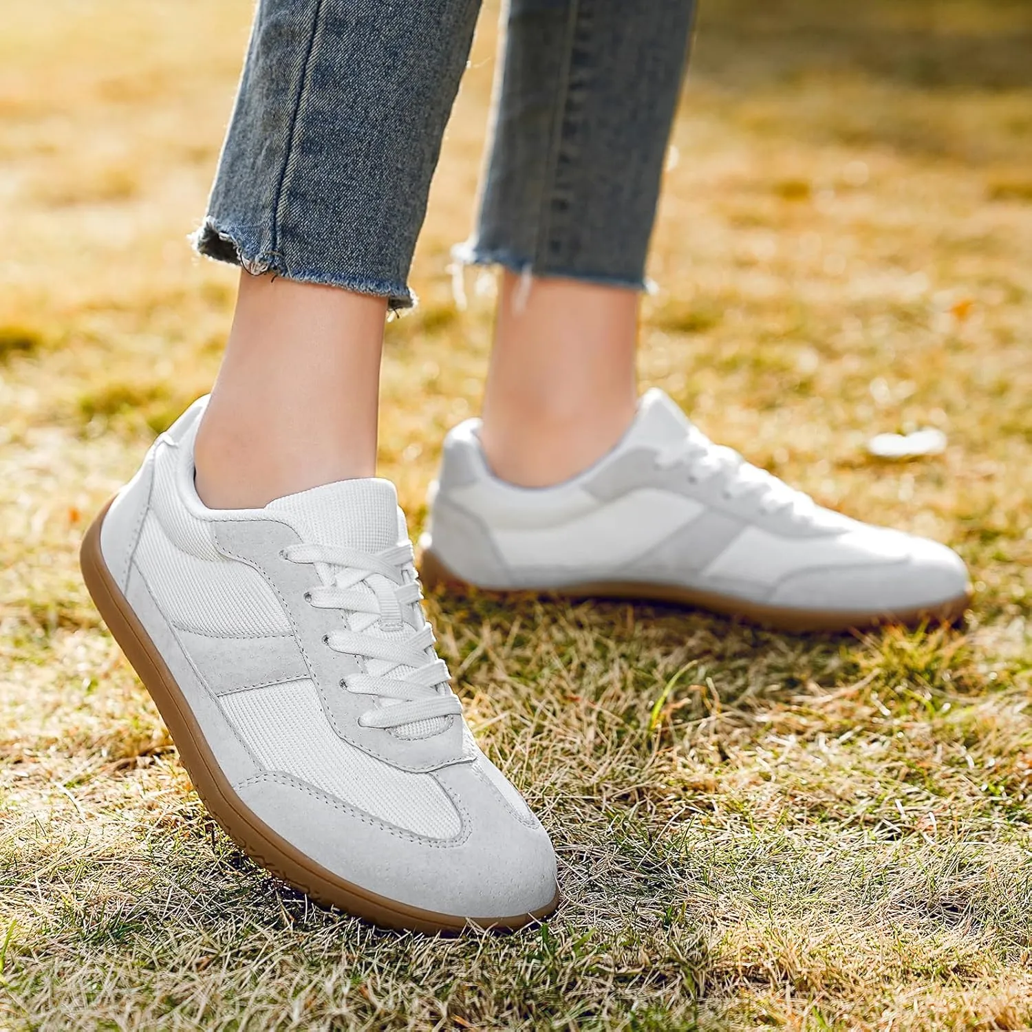 Womens Casual Fashion Barefoot Shoes | Wide Toe | Minimalist | Zero Drop | Lightweight Breathable Walking Shoes