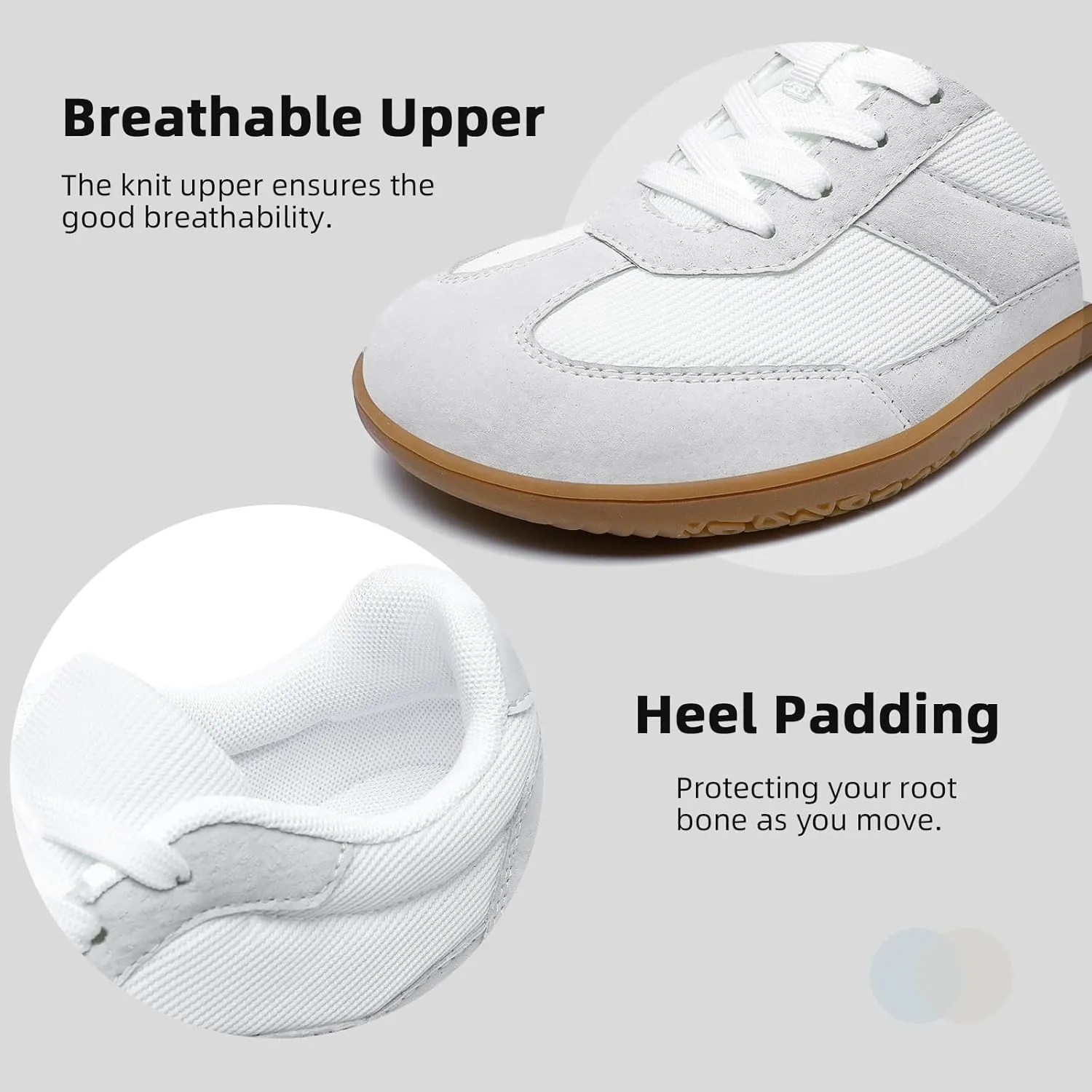 Womens Casual Fashion Barefoot Shoes | Wide Toe | Minimalist | Zero Drop | Lightweight Breathable Walking Shoes