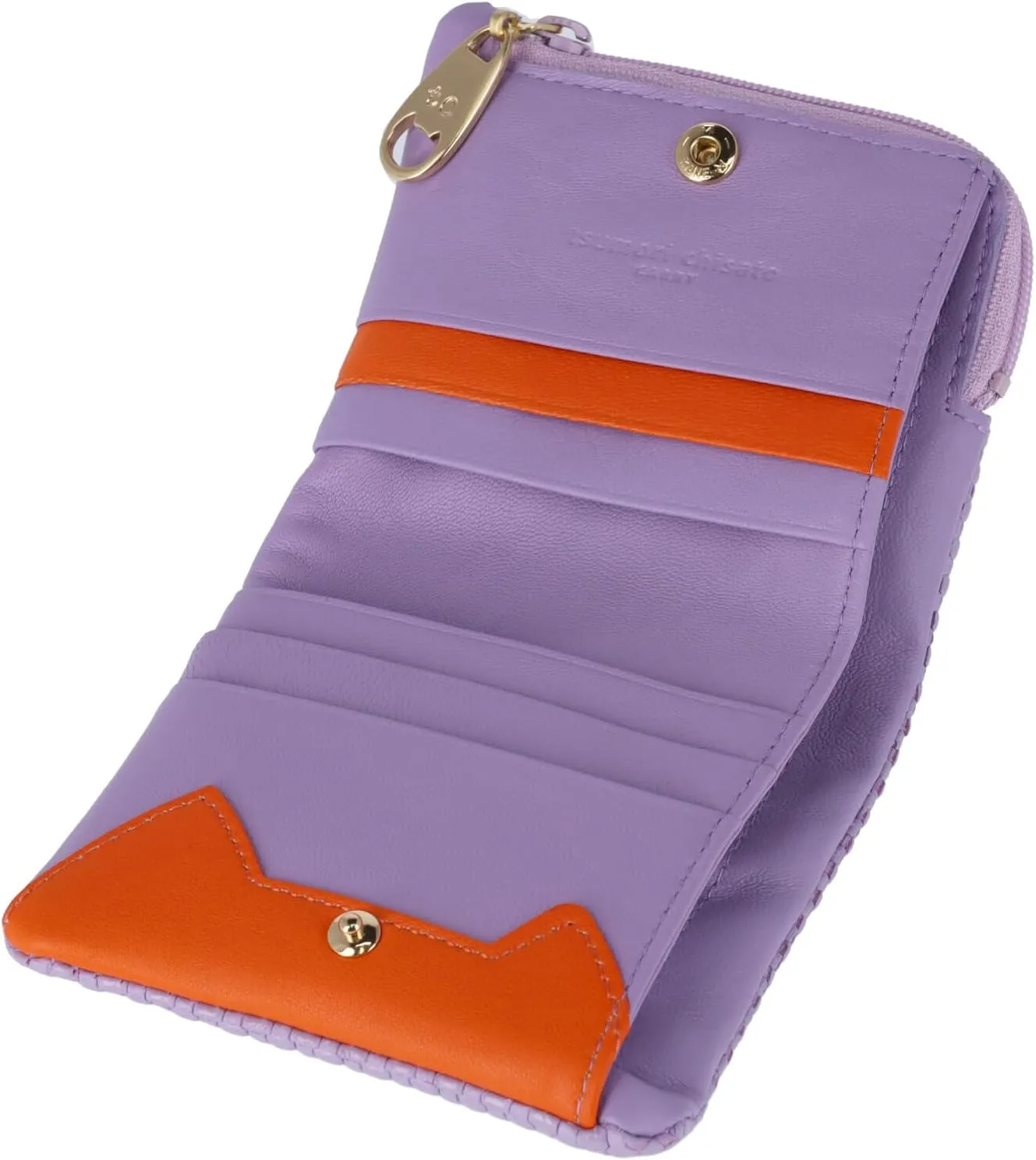 Women's Embossed Mesh Bi-fold Wallet
