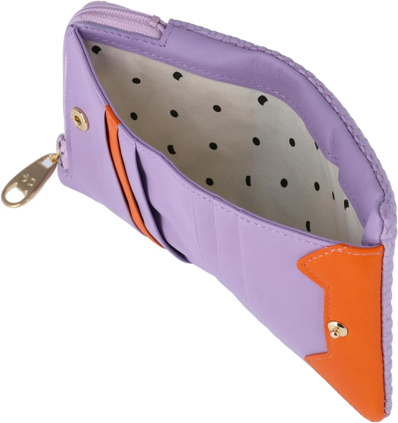 Women's Embossed Mesh Bi-fold Wallet