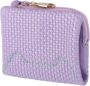 Women's Embossed Mesh Bi-fold Wallet