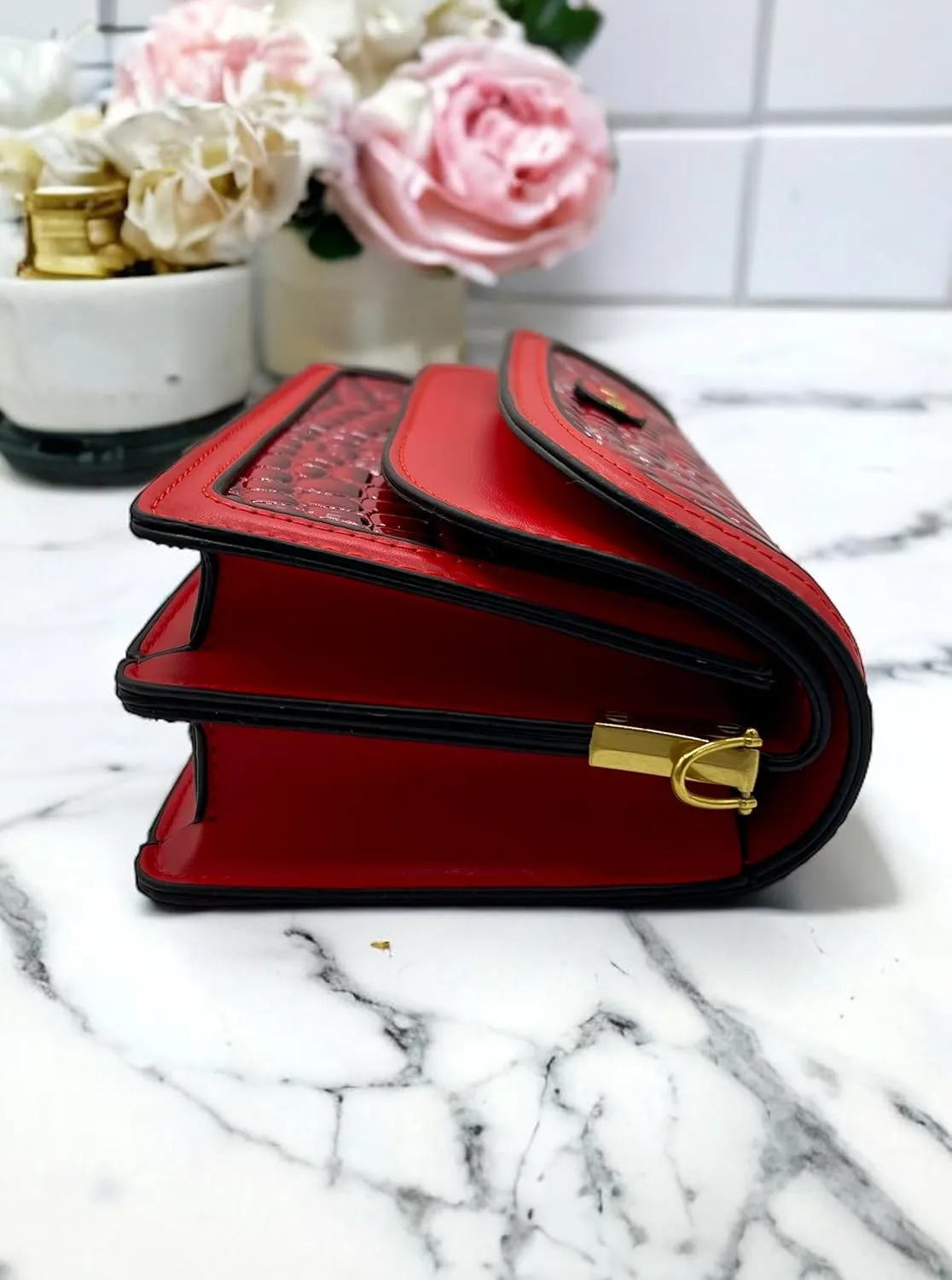 Women's Evermore Small Crossbody Bags for Women: PU Leather Stylish Shoulder Bag and Handbags - Purses for Women