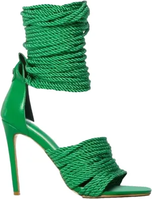 Women's Gold Gladiators - 2025 Lace Up Knee High Sandals
