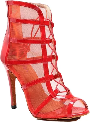 Women's Latin Dance Boots - 6-10cm Heel Tango/Salsa Mesh Shoes
