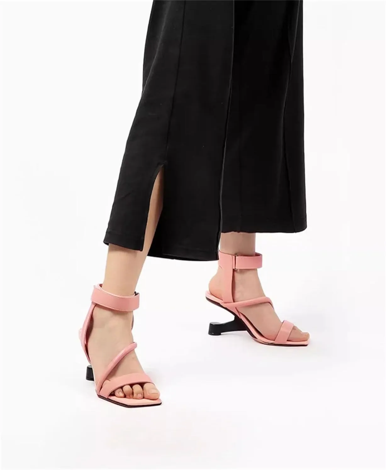 Women's Narrow Band European Style Sandals - Modern Strange Heel, Sexy Summer Shoes