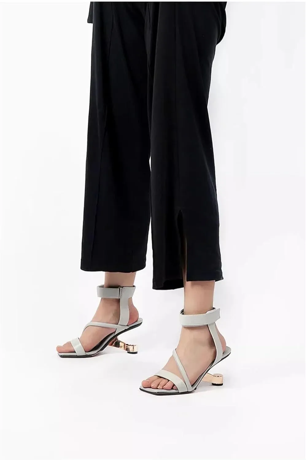 Women's Narrow Band European Style Sandals - Modern Strange Heel, Sexy Summer Shoes
