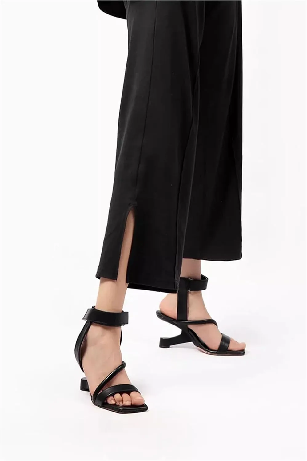 Women's Narrow Band European Style Sandals - Modern Strange Heel, Sexy Summer Shoes