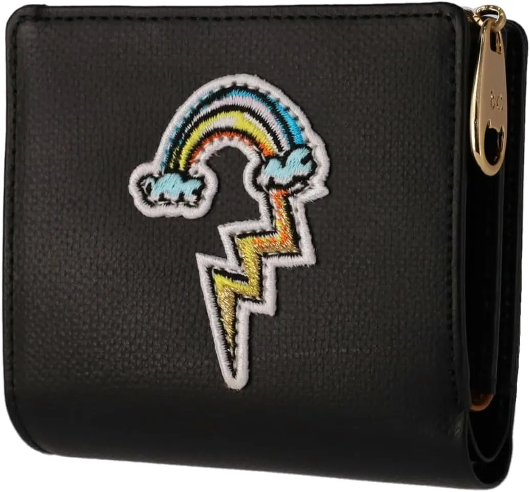 Women's Patch Embroidered Mini Wallet